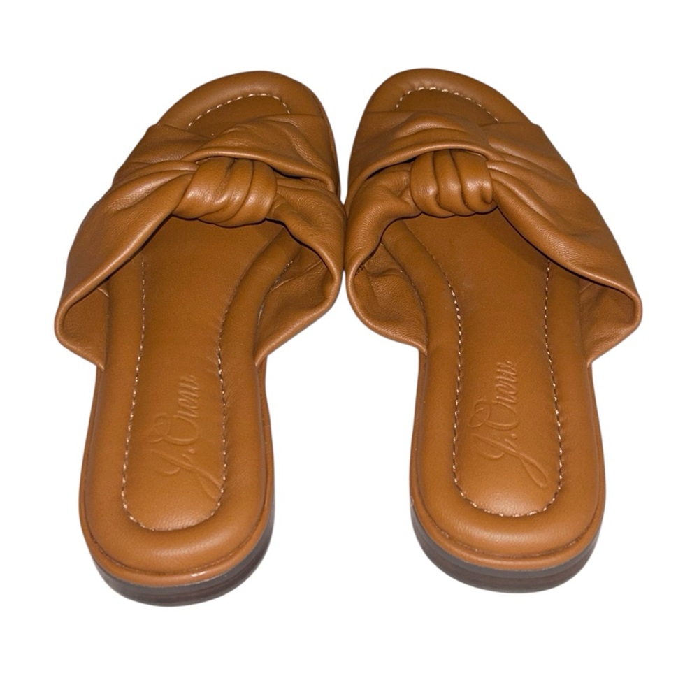 NWOT J. Crew Leather Menorca padded twist-knot sandals in size 7 - Picture 13 of 16